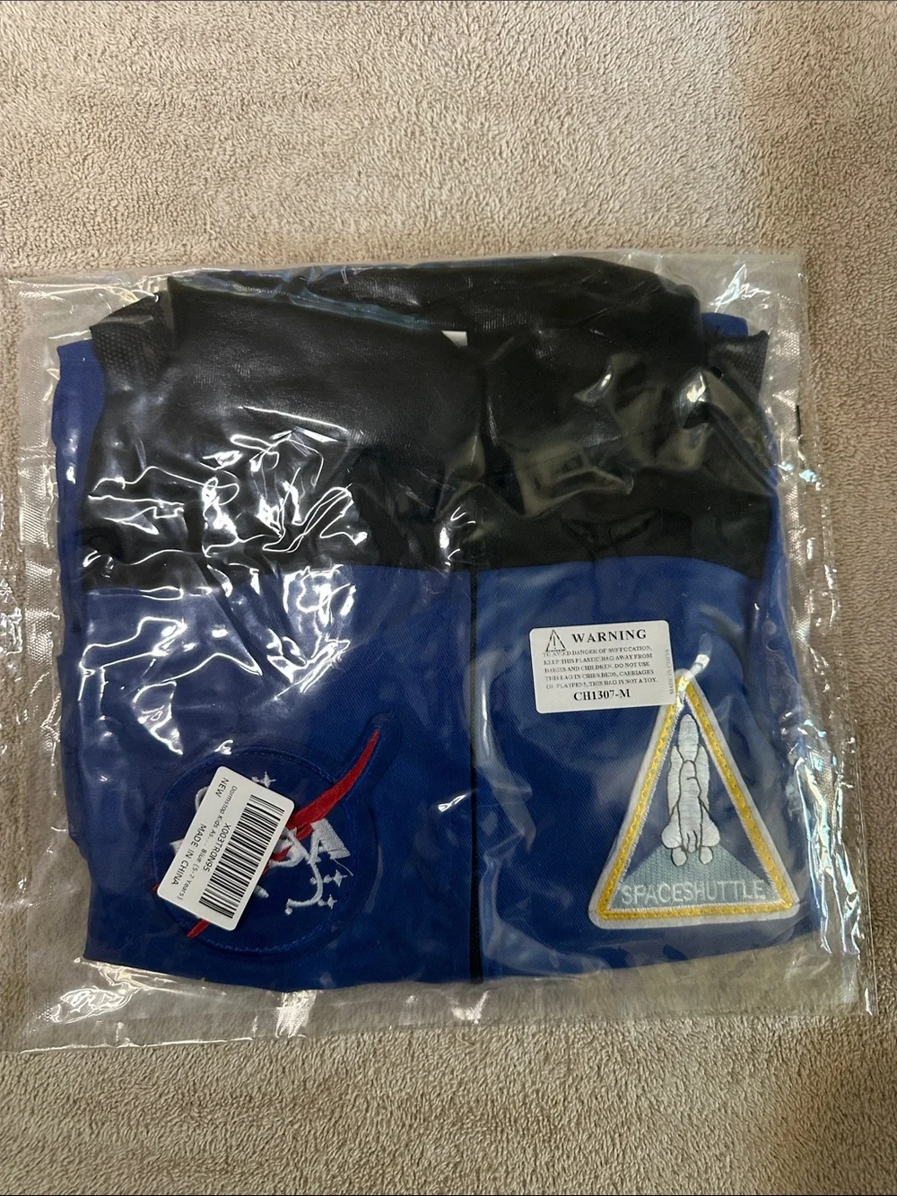 Kids Blue & Black NASA Spacesuit Costume